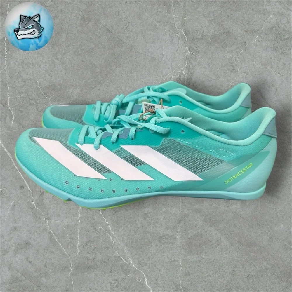 Adidas Adizero Distancestar Blue Cloud White Lucid Lemon Men's Size 9.5 JI2999
